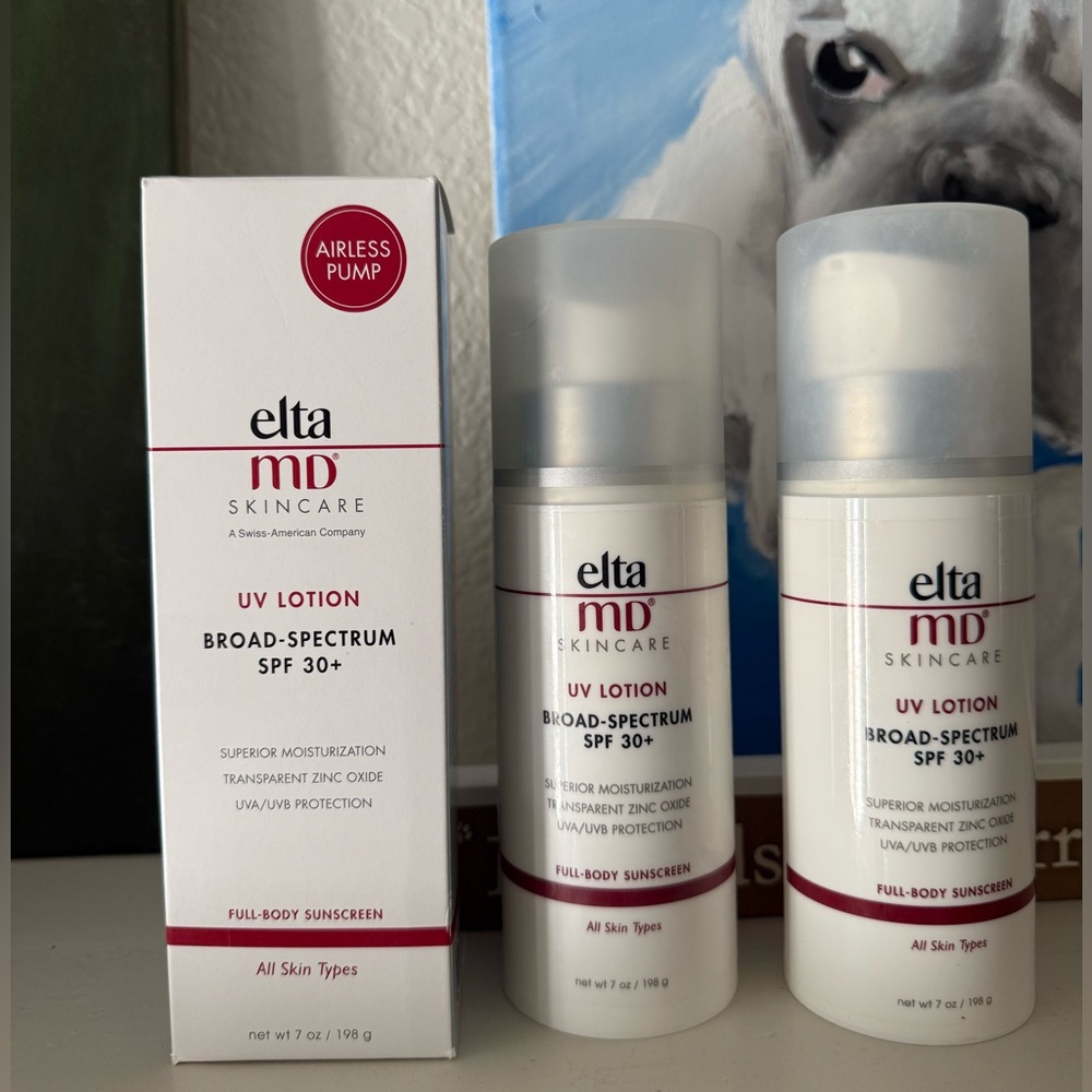 NWT EltaMD UV Lotion SPF 30+ & 2 FREE used bottles; exp: March 2026–DISCOUNTED‼️